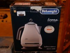 Boxed Delonghi Icona Rapid Boil Cordless Jug Kettle RRP £65