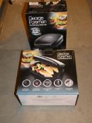 Lot to Contain 2 Boxed George Foreman Fat Reducing Grills Combined RRP £60