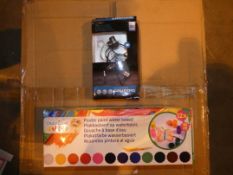Lot to Contain A Large Quantity of Grundig Stereo Earphones and Creative Kids Poster Paints