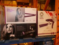 Lot to Contain 3 Assorted Hair Care Products To Include Babyliss Hair Brushes, Nicky Clarke Hair