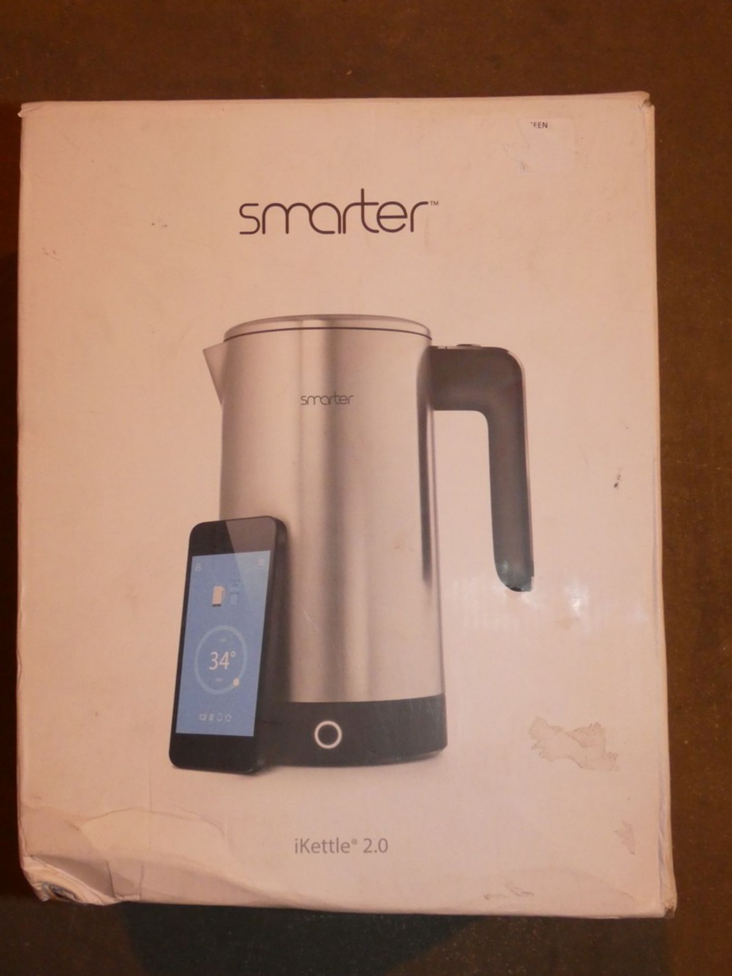 Boxed Smarter 2ltr iKettle App Control Rapid Boil Stainless Steel RRP £100