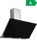 Boxed UBDAHH90BK 90cm Black Glass Cooker Hood