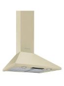 Boxed UBCHIM60CR 60cm Chimney Cooker Hood Cream