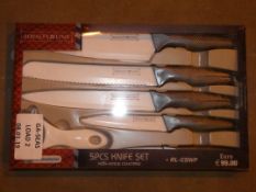 Boxed Royalty Line Five Piece Non Stick Knife Set RRP £100