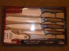 Boxed Royalty Line Five Piece Non Stick Knife Set RRP £100