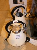 Lot to Contain 2 Assorted Russell Hobbs Accents Cream Cordless Jug Kettles