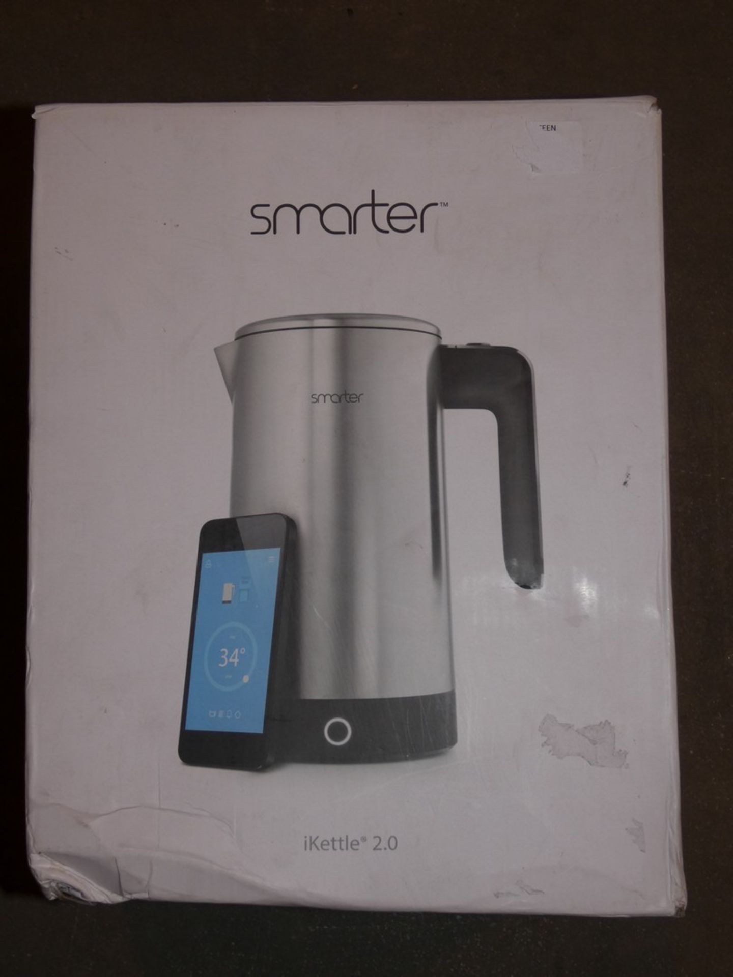 Boxed Smarter 2ltr iKettle App Control Rapid Boil Stainless Steel RRP £100