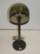 Boxed Portobello Black Large Designer Lamp With Bubble Effect Shade From A High-End Lighting Company