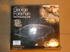 Boxed George Foreman Six Portion Entertaining Fat Reducing Health Grill RRP £70
