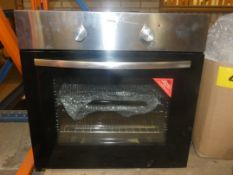 Stainless Steel And Black Fully Integrated Single Electric Oven