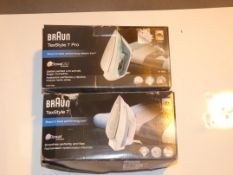Boxed Braun Textile Seven Pro Steam Irons RRP £40