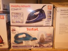 Boxed Tefal And Morphy Richards Steam Irons RRP £40-50 Each