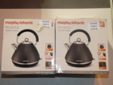 Boxed Morphy Richards Accents Titanium 1.5L Cordless Jug Kettles RRP £45 Each