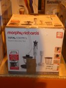 Boxed Morphy Richards Total Control Hand Blender Set RRP £60