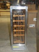 Stainless Steel Slimline Under Counter Wine Cooler