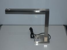 Brushed Steel Motion Desk Lamp From A High-End Lighting Company (Chelsom) RRP £220