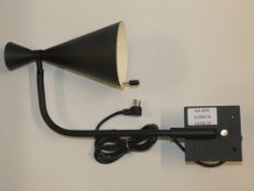 Black Wall Mounted Metal Designer Downlight From A High-End Lighting Company (Chelsom) RRP £195
