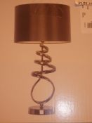 Boxed Home Collection Luca Twisted Metal Table Light RRP £60