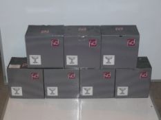 Lot To Contain Seven Boxed F&D Glass Trifle Dishes