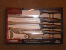 Boxed Royalty Line Five Piece Chef Knife Set RRP £90