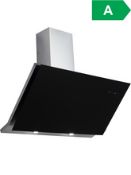 Boxed Ubdahh90Bk 90Cm Black Glass Cooker Hood