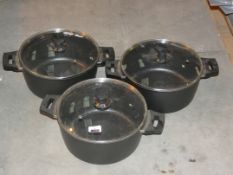 Lot To Contain Two Herenthal Marble Coated Casserole Pans