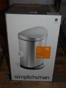 Boxed Simple Human 10L Stainless Steel Pedal Bin