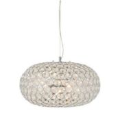 Boxed Home Collection Ava Stainless Steel And Glass Pendant Ceiling Light RRP £180