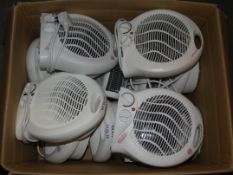 Lot To Contain Ten Mini Desktop Fan Heaters