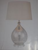 Boxed Home Collection Sara Glass Base Table Lamp £65