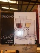 Boxed Krosno Deco Prestige 36 Piece Decorated Glass Set