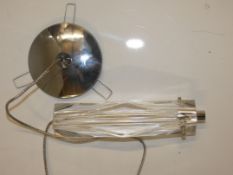 Boxed Glass Hanging Single Spotlight From A High-End Lighting Company (Chelsom) RRP £95