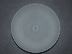 Lot To Contain Ten Brand New Frosted Glass Circle Shades Only From A High-End Lighting Company (