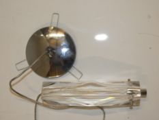 Boxed Glass Hanging Single Spotlight From A High-End Lighting Company (Chelsom) RRP £95