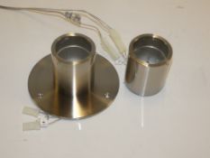 Lot To Contain Nine Assorted Brushed Steel Led Downlights From A High-End Lighting Company (Chelsom)