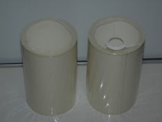 Lot To Contain Four Brand New 16Cm Natural Cylinder Light Shades From A High-End Lighting Company (