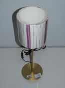 Chelsom Lighting Designer Table Lamp With Cylinder Pinstripe Shade From A High-End Lighting