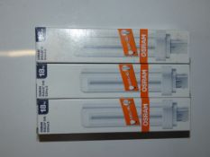 Lot To Contain Thirty Boxed Brand New Osram 18W X 830 Warm Light Bulbs Combined RRP £60