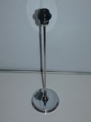 Lot To Contain Three Stainless Steel Designer Lamp Bases From A High-End Lighting Company (