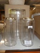 Lot To Contain Three Assorted Glass Urn Style Shades From A High-End Lighting Company (Chelsom)