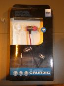 Lot To Contain Three Boxed Pairs Of Grundig Earphones