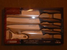 Boxed Royalty Line Five Piece Chef Knife Set RRP £90