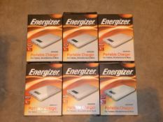 Lot To Contain Six Boxed Energiser Ue20000 Portable Chargers RRP £50