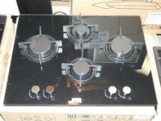 Boxed 4 Burner Gas on Glass Designer Hob