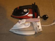 Lot To Contain Two Assorted Braun And Morphy Richards Steam Irons RRP £50 Each