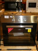 Stainless Steel and Black Multi Function Oven