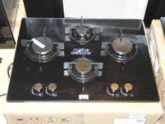 Boxed 4 Burner Gas on Glass Designer Hob