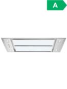 Boxed Ubadch110W White 110Cm Ceiling Cooker Hood