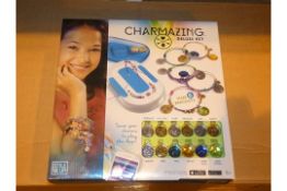 Lot to Contain 2 Boxed Deluxe Kit Girls Charm Bracelet Makers