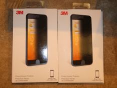 Lot To Contain Twenty Brand New 3M iPhone 7 Plus Privacy Screen Protectors